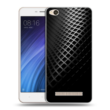 Силиконовый чехол на Xiaomi RedMi 4A с принтом Текстура металла