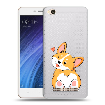 Силиконовый чехол на Xiaomi RedMi 4A с принтом Корги