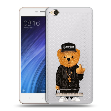 Силиконовый чехол на Xiaomi RedMi 4A с принтом Плюшевый медведь