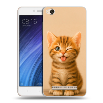Силиконовый чехол на Xiaomi RedMi 4A с принтом котенок Силиконовый чехол на Xiaomi RedMi 4A с принтом котенок