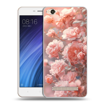 Силиконовый чехол на Xiaomi RedMi 4A с принтом Розовые розы