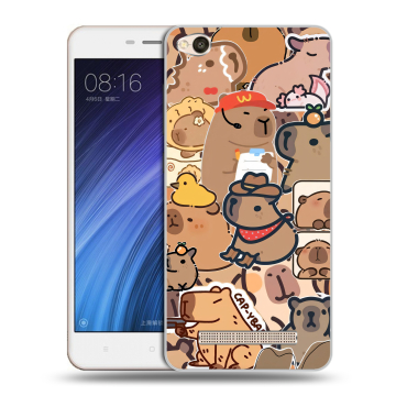 Силиконовый чехол на Xiaomi RedMi 4A с принтом капибара
