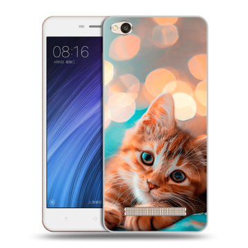 Силиконовый чехол на Xiaomi RedMi 4A с принтом котик