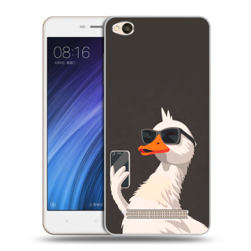 Силиконовый чехол на Xiaomi RedMi 4A с принтом утка в очках