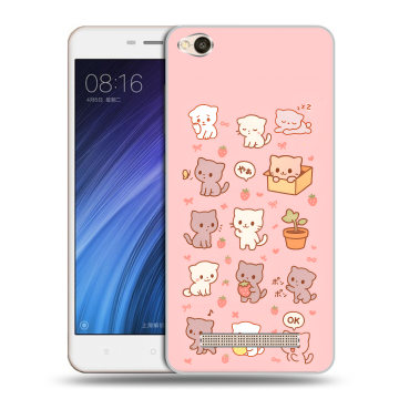 Силиконовый чехол на Xiaomi RedMi 4A с принтом Hello Kitty Хелоу Кити