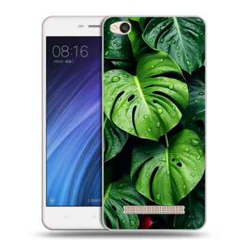 Силиконовый чехол на Xiaomi RedMi 4A с принтом Листья