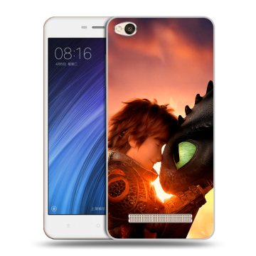 Силиконовый чехол на Xiaomi RedMi 4A с принтом Как приручить дракона