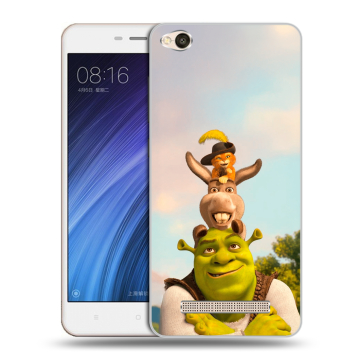 Силиконовый чехол на Xiaomi RedMi 4A с принтом Шрек Shrek Силиконовый чехол на Xiaomi RedMi 4A с принтом Шрек Shrek
