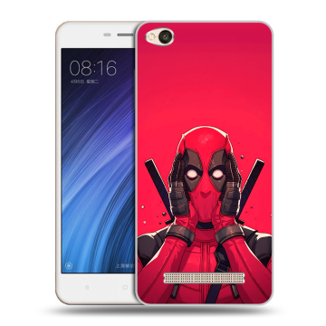 Силиконовый чехол на Xiaomi RedMi 4A с принтом Дедпул Deadpool