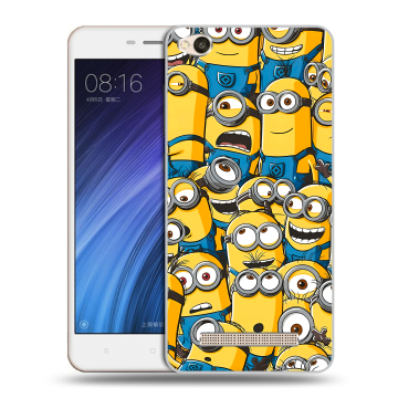 Силиконовый чехол на Xiaomi RedMi 4A с принтом Миньоны
