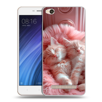 Силиконовый чехол на Xiaomi RedMi 4A с принтом котята котики