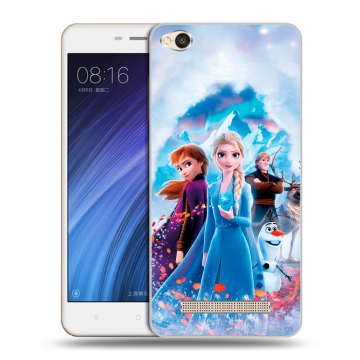 Силиконовый чехол на Xiaomi RedMi 4A с принтом Холодное сердце Frozen