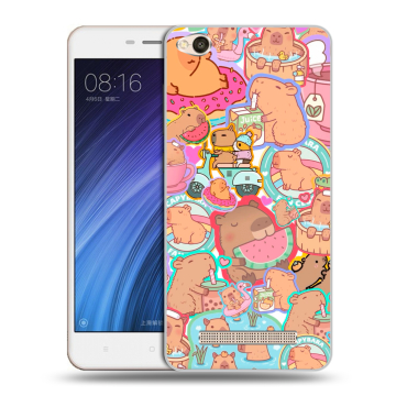 Силиконовый чехол на Xiaomi RedMi 4A с принтом капибары
