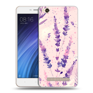 Силиконовый чехол на Xiaomi RedMi 4A с принтом цветы лаванда