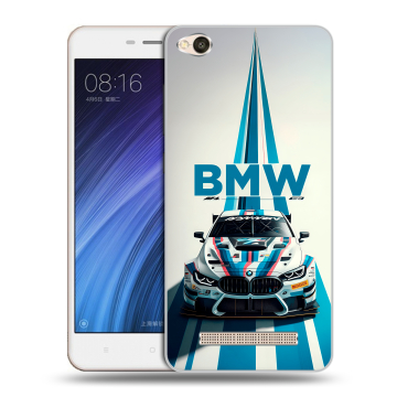 Силиконовый чехол на Xiaomi RedMi 4A с принтом БМВ BMW Силиконовый чехол на Xiaomi RedMi 4A с принтом БМВ BMW
