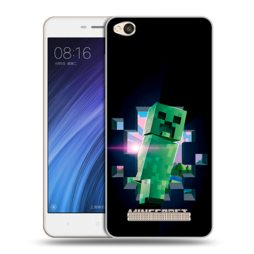 Силиконовый чехол на Xiaomi RedMi 4A с принтом Майнкрафт Minecraft Силиконовый чехол на Xiaomi RedMi 4A с принтом Майнкрафт Minecraft