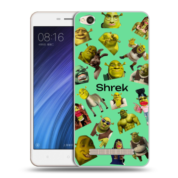 Силиконовый чехол на Xiaomi RedMi 4A с принтом Шрек Shrek Силиконовый чехол на Xiaomi RedMi 4A с принтом Шрек Shrek