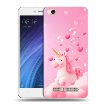 Силиконовый чехол на Xiaomi RedMi 4A с принтом Единорог