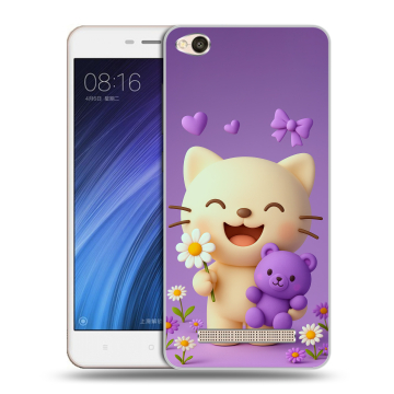 Силиконовый чехол на Xiaomi RedMi 4A с принтом для девочек