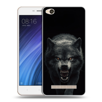 Силиконовый чехол на Xiaomi RedMi 4A с принтом Волк