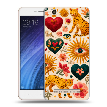 Силиконовый чехол на Xiaomi RedMi 4A с принтом Модный принт Силиконовый чехол на Xiaomi RedMi 4A с принтом Модный принт