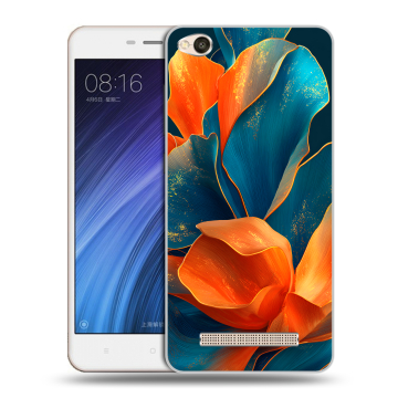 Силиконовый чехол на Xiaomi RedMi 4A с принтом Цветы Силиконовый чехол на Xiaomi RedMi 4A с принтом Цветы
