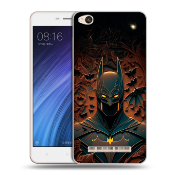 Силиконовый чехол на Xiaomi RedMi 4A с принтом Batman Бэтмен Силиконовый чехол на Xiaomi RedMi 4A с принтом Batman Бэтмен