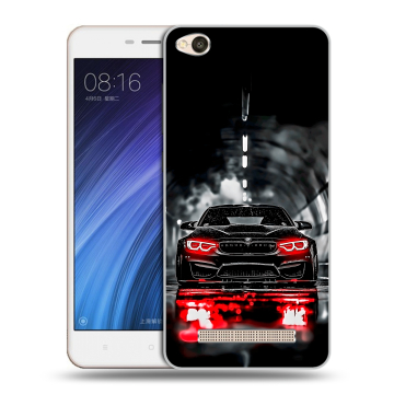 Силиконовый чехол на Xiaomi RedMi 4A с принтом BMW БМВ