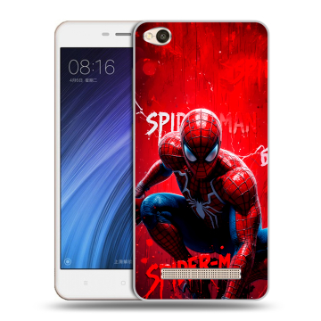 Силиконовый чехол на Xiaomi RedMi 4A с принтом Spiderman Человек паук