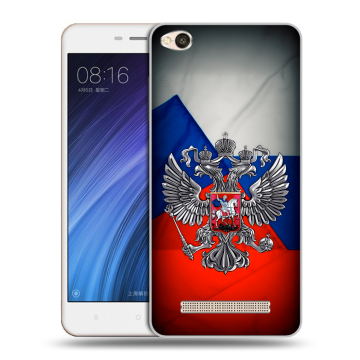 Силиконовый чехол на Xiaomi RedMi 4A с принтом Флаг России
