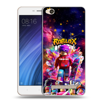 Силиконовый чехол на Xiaomi RedMi 4A с принтом Roblox Роблокс