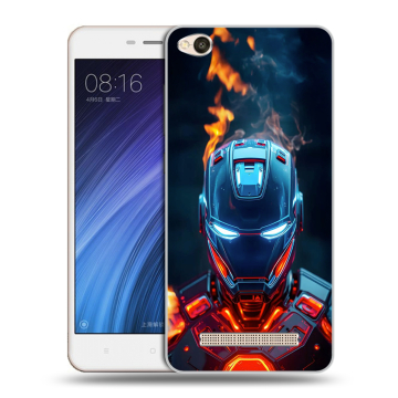 Силиконовый чехол на Xiaomi RedMi 4A с принтом IronMan Железный человек