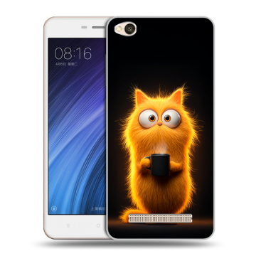 Силиконовый чехол на Xiaomi RedMi 4A с принтом Смешной кот Силиконовый чехол на Xiaomi RedMi 4A с принтом Смешной кот