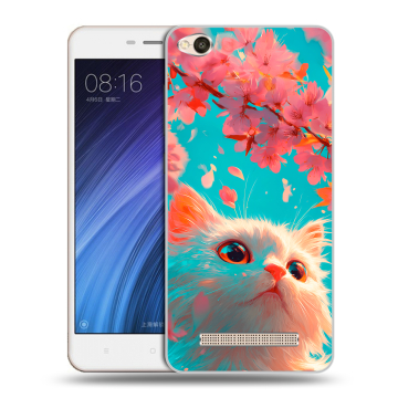 Силиконовый чехол на Xiaomi RedMi 4A с принтом Красивый кот Силиконовый чехол на Xiaomi RedMi 4A с принтом Красивый кот