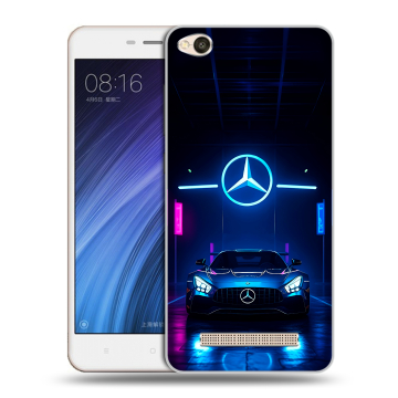 Силиконовый чехол на Xiaomi RedMi 4A с принтом Mercedes Мерседес