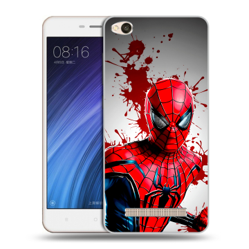 Силиконовый чехол на Xiaomi RedMi 4A с принтом Spiderman Человек паук