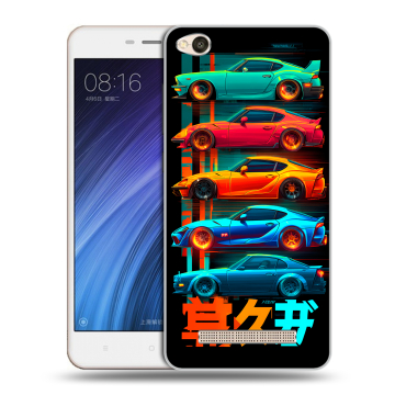 Силиконовый чехол на Xiaomi RedMi 4A с принтом машины тачки Силиконовый чехол на Xiaomi RedMi 4A с принтом машины тачки