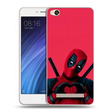 Силиконовый чехол на Xiaomi RedMi 4A с принтом Дедпул Deadpool