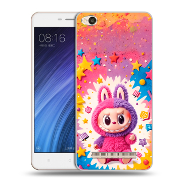 Силиконовый чехол на Xiaomi RedMi 4A с принтом Labubu Лабубу