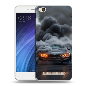 Силиконовый чехол на Xiaomi RedMi 4A с принтом BMW БМВ