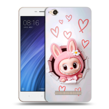 Силиконовый чехол на Xiaomi RedMi 4A с принтом Labubu Лабубу