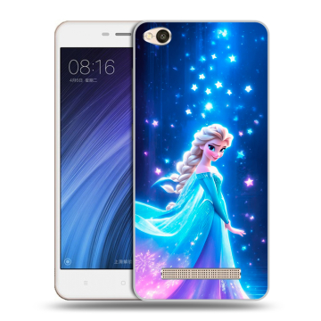 Силиконовый чехол на Xiaomi RedMi 4A с принтом Холодное сердце Frozen