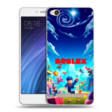 Силиконовый чехол на Xiaomi RedMi 4A с принтом Roblox Роблокс