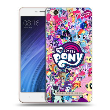 Силиконовый чехол на Xiaomi RedMi 4A с принтом My little pony Дружба чудо