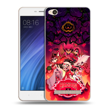 Силиконовый чехол на Xiaomi RedMi 4A с принтом Hazbin Hotel Отель Хазбин