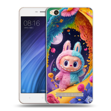 Силиконовый чехол на Xiaomi RedMi 4A с принтом Labubu Лабубу