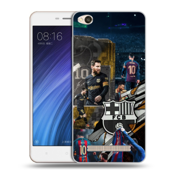 Силиконовый чехол на Xiaomi RedMi 4A с принтом Messi Barcelona