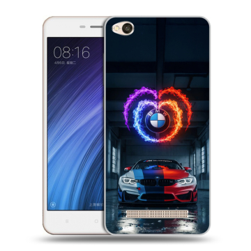 Силиконовый чехол на Xiaomi RedMi 4A с принтом BMW БМВ Силиконовый чехол на Xiaomi RedMi 4A с принтом BMW БМВ