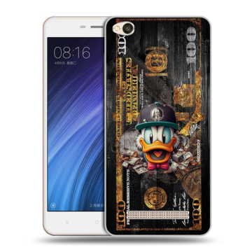 Силиконовый чехол на Xiaomi RedMi 4A с принтом Дональд Дак Доллар