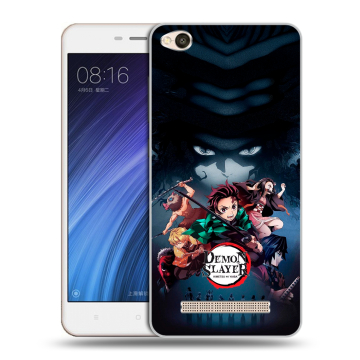 Силиконовый чехол на Xiaomi RedMi 4A с принтом Demon Slayer Клинок рассекающий демонов